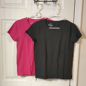Set Of 2 J. Crew Factory Girlfriend Crew Neck Tee XS